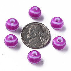 Perles acryliques à rayures opaques&nbsp;MACR-S373-27D-02