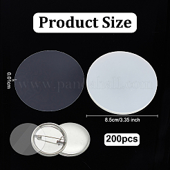 Transparente PVC-Schutzfolie für Abzeichen zum Schutz von Bastelutensilien&nbsp;FIND-WH0366-121C