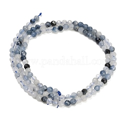 Fili di perle di quarzo rutilato blu natura&nbsp;GG-CBA3921-A05-3mm