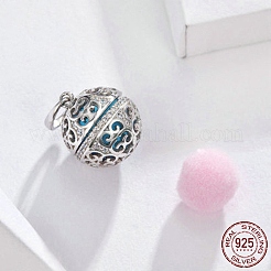 Ciondoli pendenti europei in argento sterling placcati in rodio anti-ossidazione 925&nbsp;STER-FF0013-03