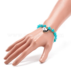Bracelet extensible en jade naturel&nbsp;BJEW-JB08525-03
