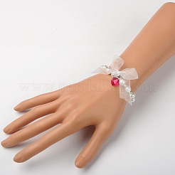 Acryl Runde Perlen Armbänder Kinder strecken&nbsp;BJEW-JB01389