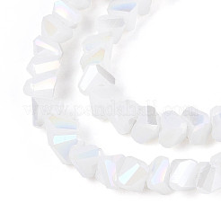 Undurchlässige Glasperlenstränge galvanisieren&nbsp;GLAA-N022-4mm-03
