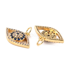 Colgantes de latón con micro pavé de circonitas cúbicas&nbsp;KK-D065-07G