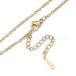 Collana con catene in acciaio inossidabile 304 per uomo e donna&nbsp;NJEW-N050-A04-G20