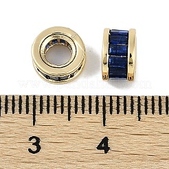 Perles européennes en laiton avec zircone cubique de micro pave&nbsp;KK-I719-20B-G
