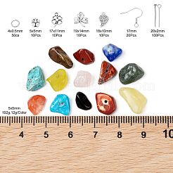 Kit de fabrication de bijoux en perles de pierre mélangées à faire soi-même&nbsp;DIY-FS0002-35