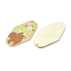 Grands pendentifs en alliage plaqué or et émail&nbsp;ENAM-T021-29L