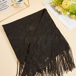 Scialle in poliestere staccabile con fiore in pizzo&nbsp;AJEW-WH20072-43C