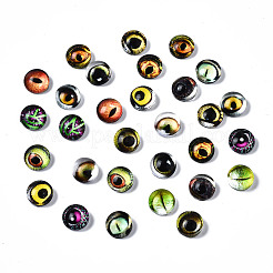 Cabochons di vetro&nbsp;GLAA-WH0030-01