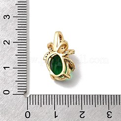 Ottone micro spianare pendenti zirconi&nbsp;KK-Z131-18G