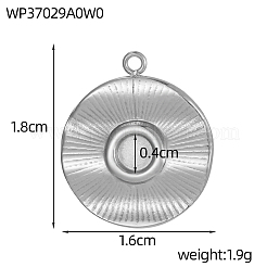Cabochon pendenti in acciaio inossidabile 304&nbsp;STAS-OY010-28P