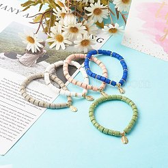 Handgemachte Polymer Clay Perlen Stretch Armbänder&nbsp;BJEW-JB06551