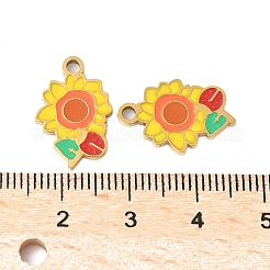 304 Edelstahl-Emaille-Anhänger&nbsp;STAS-R168-17G