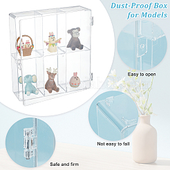 6 vitrina organizadora modelo plástico rejillas&nbsp;AJEW-WH0472-76