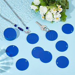 Pendentifs acryliques opaques&nbsp;SACR-WH0006-32C-01
