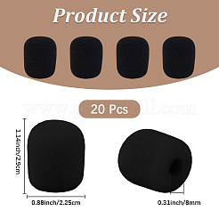 20 housse de microphone en éponge&nbsp;AJEW-CN0008-28