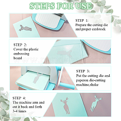Stanzschablonen aus Kohlenstoffstahl mit Bergwald-Tiermotiv&nbsp;DIY-WH0309-3967