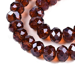Chapelets de perles en verre électroplaqué&nbsp;EGLA-A034-T10mm-A36