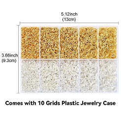 10 Stil offene Biegeringe aus Eisen&nbsp;IFIN-YW0003-60A