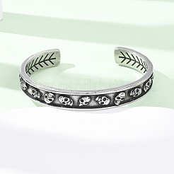 Braccialetti a polsino in acciaio inossidabile chirurgico 316&nbsp;BJEW-C142-01D-AS