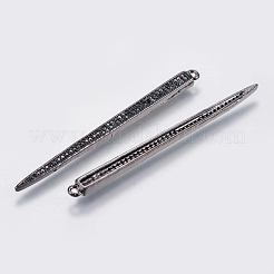 Micro ottone spianare zirconi grandi ciondoli&nbsp;ZIRC-G132-51B
