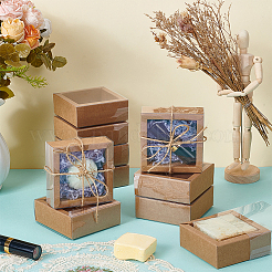 Cajas de regalo de cartón y papel kraft con cajones&nbsp;CON-WH0085-129B