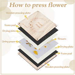 Plaque de séchage de fibres pour pressage de fleurs au micro-ondes&nbsp;DIY-WH0504-341B