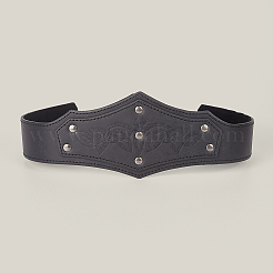 Cuero de PU con aro de hierro&nbsp;AJEW-WH20018-77B