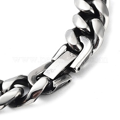 Anlaufgeschützte kubanische Gliederkettenarmbänder aus Edelstahl 304 für Männer&nbsp;BJEW-D031-04P