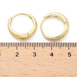 Orecchini a cerchio in ottone testurizzato&nbsp;EJEW-Z102-20G