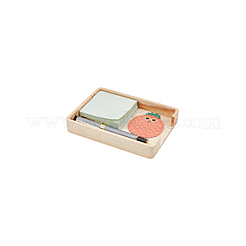 Porte-notes autocollant en bois de pin&nbsp;AJEW-WH0475-83