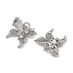 Shegrace Messing-Anhänger mit Pavé-Fassung aus klaren Zirkonia&nbsp;XGRQ4D807-657P