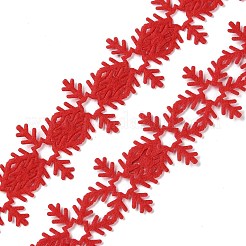 Weihnachts-Schneeflocken-Spitzenbesatz aus Filz&nbsp;OCOR-D013-03B
