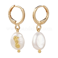Laiton Huggie boucles d'oreilles&nbsp;EJEW-JE04433-02