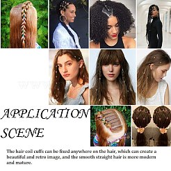 Dreadlocks in alluminio perline decorazione per capelli&nbsp;ALUM-R008-04-B