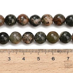 Natürlichen grünen Rutilquarz Perlen Stränge&nbsp;G-G475-A02-8mm