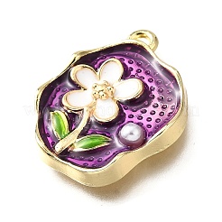 Pendentifs d'émail en alliage&nbsp;ENAM-K076-11D-G