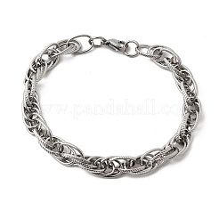 201 Edelstahl-Seilkettenarmbänder für Männer&nbsp;STAS-T077-10P