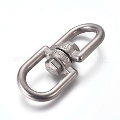 Fermoirs pivotants à double œil en acier inoxydable 304&nbsp;LS-STAS-WH0014-40