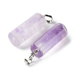 Natürlichen Amethyst Edelsteinanhänger&nbsp;G-P461-02