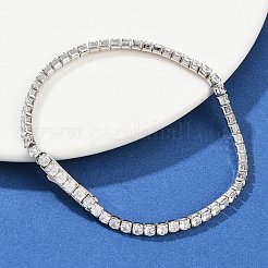 925 Tennisarmband aus Sterlingsilber mit Mikropavé und Zirkonia für Damen&nbsp;BJEW-C117-01B-P02
