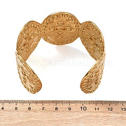 Bracelets manchettes en acier inoxydable 304&nbsp;BJEW-P382-01A-G