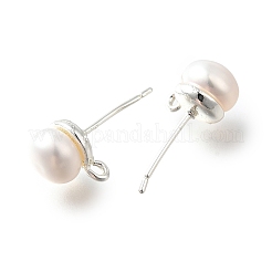 Ohrstecker aus natürlichen Perlen&nbsp;KK-B059-33S
