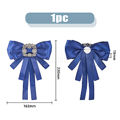 Broche noeud papillon strass verre cristal&nbsp;JEWB-WH0022-79B
