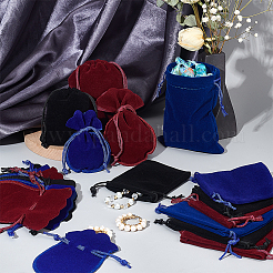 48 pochette rectangulaire en velours avec cordon de serrage&nbsp;TP-NB0001-49