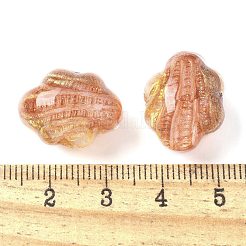 Perline acriliche trasparenti bicolore&nbsp;OACR-D304-01F