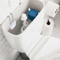 Supporto per pastiglie per la pulizia del serbatoio del water in acciaio inossidabile e plastica ABS&nbsp;AJEW-WH0817-026
