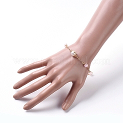 Link braccialetti della pietra preziosa naturale&nbsp;BJEW-JB04998