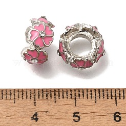Crémaillère émail alliage placage perles européennes&nbsp;FIND-H005-26P-02